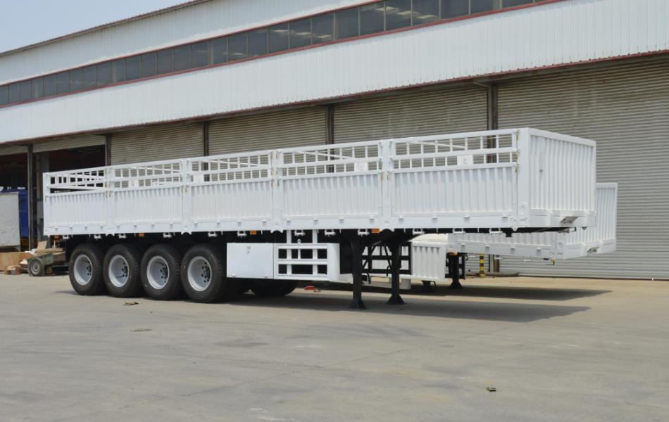3 Axles High Boards Cargo Semi Traile