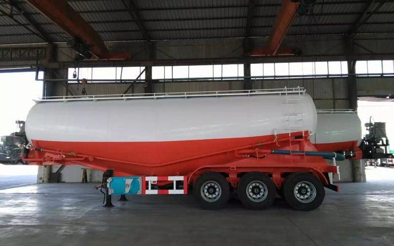 Bulk Cement Truck Trailer 3 Axles Tan