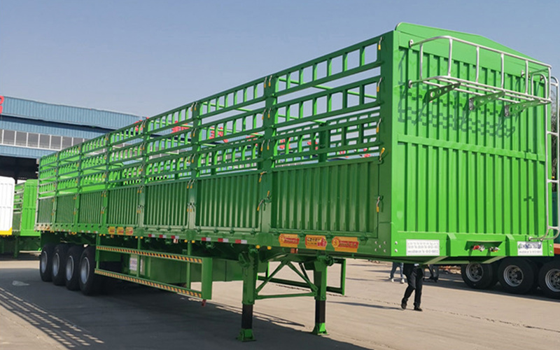 Tandem Axles Stake Cargo Fence Traile