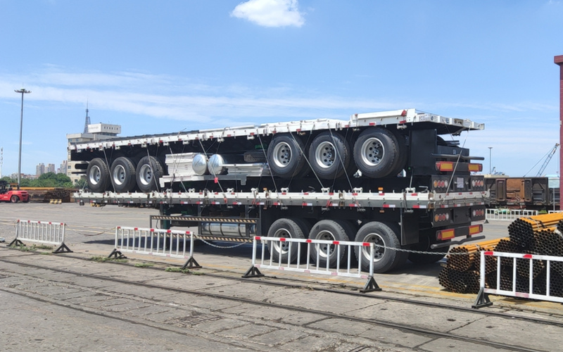3 Units Trialxes Trailer Ship To Africa Customer
