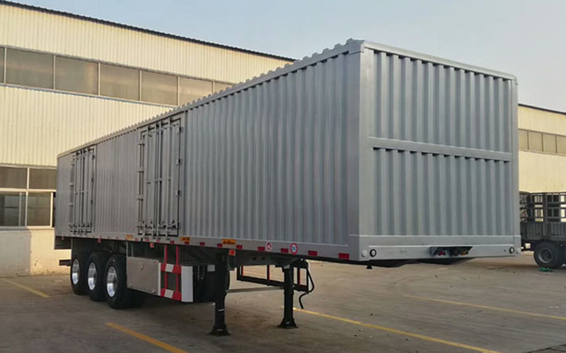 3 Axles Box Cargo Trailer 50 Tons - 6