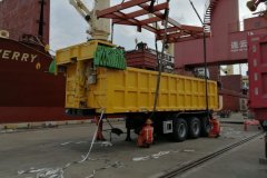 Dump semi trailer delivery to Saudi Arabia
