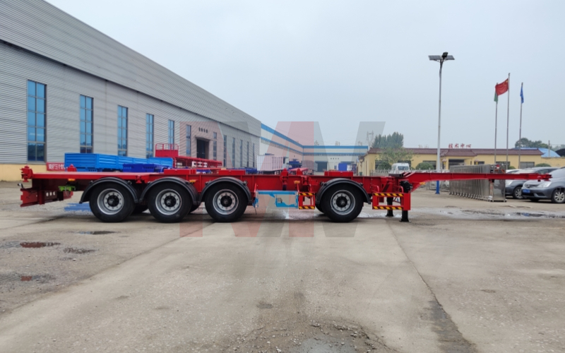 4 Axles Container Semi Trailer Chassi